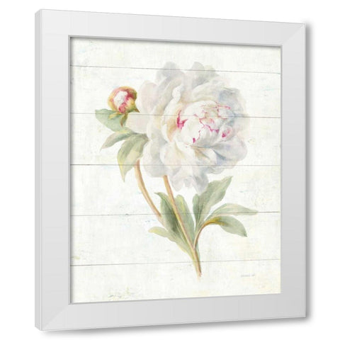 June Blooms II White Modern Wood Framed Art Print by Nai, Danhui