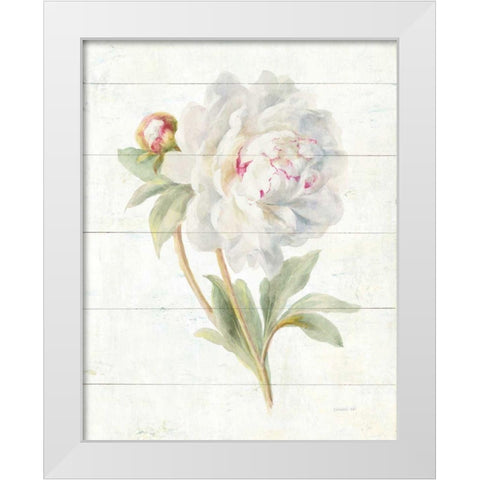 June Blooms II White Modern Wood Framed Art Print by Nai, Danhui