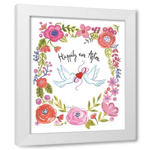 I Do I White Modern Wood Framed Art Print by Zaman, Farida