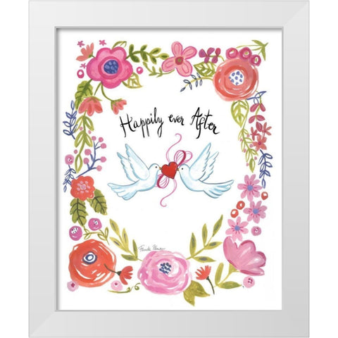 I Do I White Modern Wood Framed Art Print by Zaman, Farida