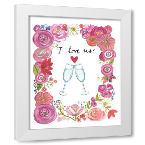 I Do II White Modern Wood Framed Art Print by Zaman, Farida