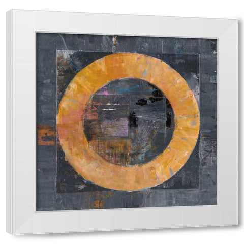 Roundabout White Modern Wood Framed Art Print by Schick, Mike