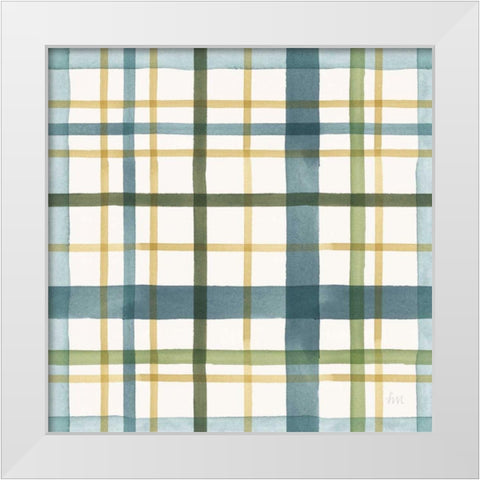 Holiday Garden Pattern VIII White Modern Wood Framed Art Print by Marshall, Laura