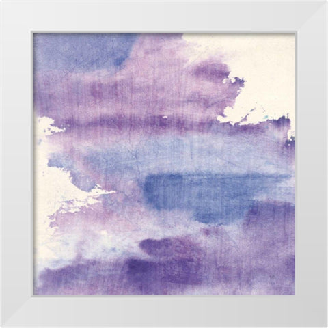 Purple Haze I White Modern Wood Framed Art Print by Paschke, Chris