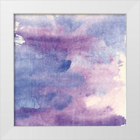 Purple Haze II White Modern Wood Framed Art Print by Paschke, Chris