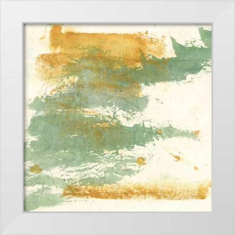 Textured Gold I White Modern Wood Framed Art Print by Paschke, Chris