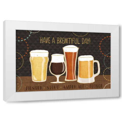 Suds I White Modern Wood Framed Art Print by Charron, Veronique