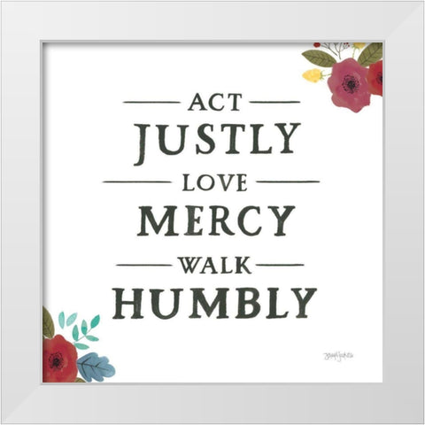 Scripture for Life I White Modern Wood Framed Art Print by Jackson, Jenaya