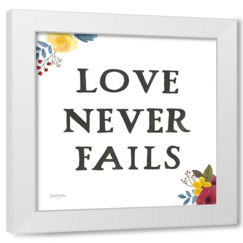 Scripture for Life II White Modern Wood Framed Art Print by Jackson, Jenaya