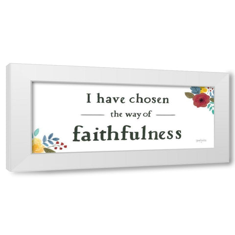 Scripture for Life IV White Modern Wood Framed Art Print by Jackson, Jenaya