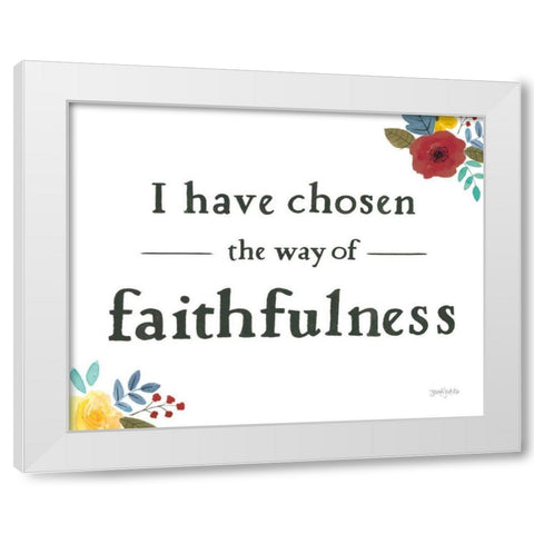 Scripture for Life VI White Modern Wood Framed Art Print by Jackson, Jenaya