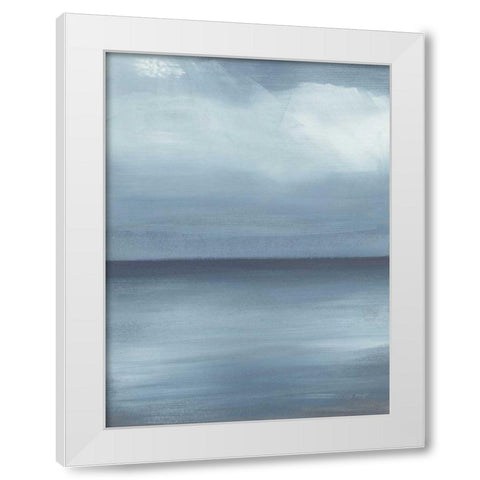 Seascape III White Modern Wood Framed Art Print by Maye, Jo