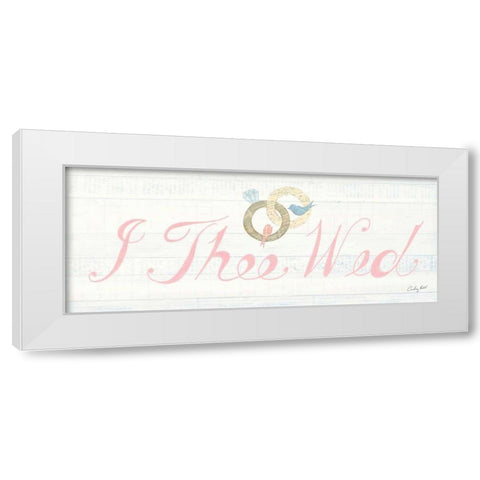 Lovebirds Sign I White Modern Wood Framed Art Print by Prahl, Courtney