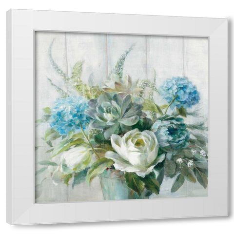 Natural Elegance Crop White Modern Wood Framed Art Print by Nai, Danhui