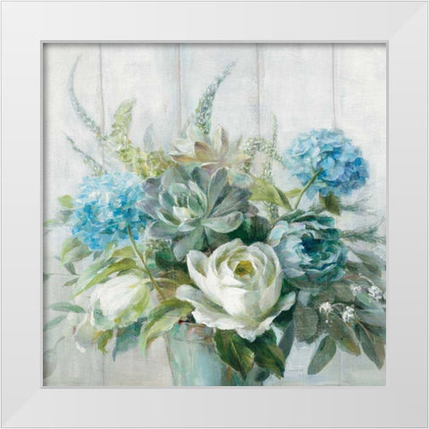 Natural Elegance Crop White Modern Wood Framed Art Print by Nai, Danhui