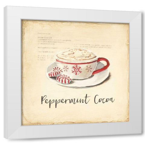 Cest Bon Bon Peppermint White Modern Wood Framed Art Print by Adams, Emily