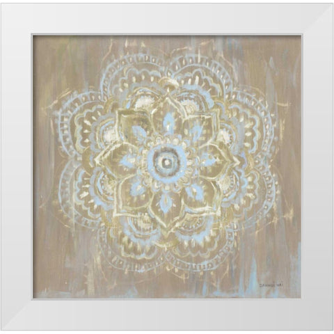 Bombay Bohemian Light Neutral White Modern Wood Framed Art Print by Nai, Danhui