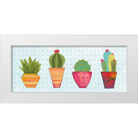 Southwest Cactus VI White Modern Wood Framed Art Print by Prahl, Courtney