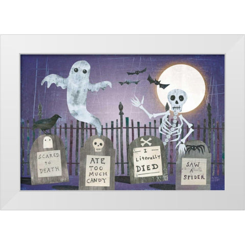 Gravetown V White Modern Wood Framed Art Print by Averinos, Melissa