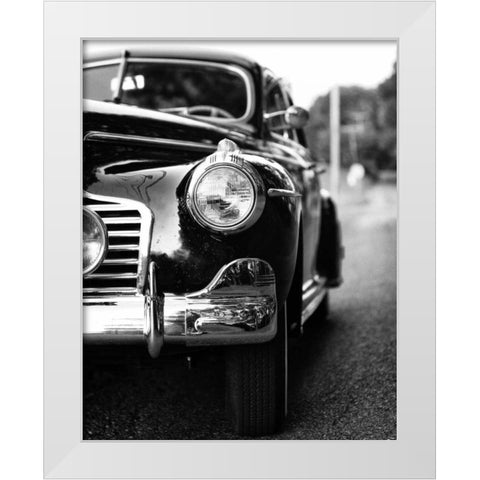 Classic Car II Crop White Modern Wood Framed Art Print by Aledanda
