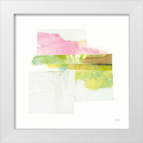 Stacks II v2 White Modern Wood Framed Art Print by Averinos, Melissa