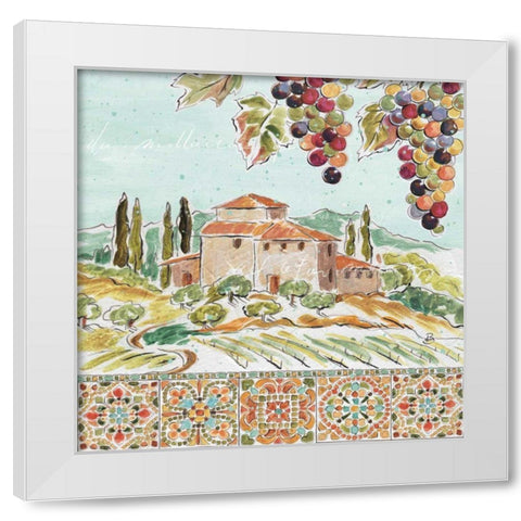 Tuscan Breeze II White Modern Wood Framed Art Print by Brissonnet, Daphne