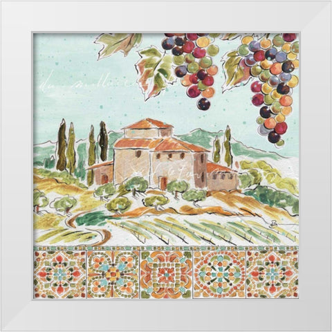 Tuscan Breeze II White Modern Wood Framed Art Print by Brissonnet, Daphne