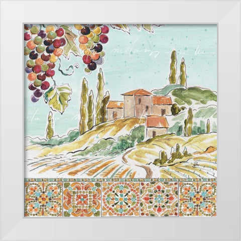 Tuscan Breeze III White Modern Wood Framed Art Print by Brissonnet, Daphne