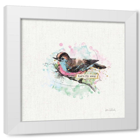 Thoughtful Wings IV White Modern Wood Framed Art Print by Pertiet, Katie