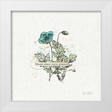 Thoughtful Blooms II White Modern Wood Framed Art Print by Pertiet, Katie