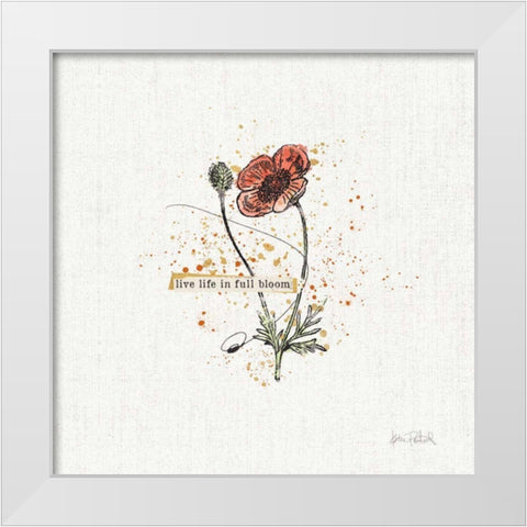 Thoughtful Blooms IV White Modern Wood Framed Art Print by Pertiet, Katie