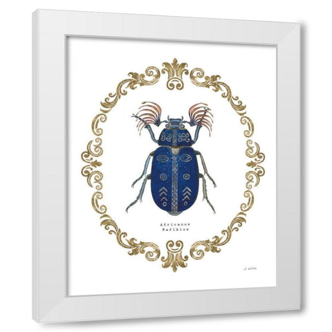 Adorning Coleoptera III White Modern Wood Framed Art Print by Wiens, James