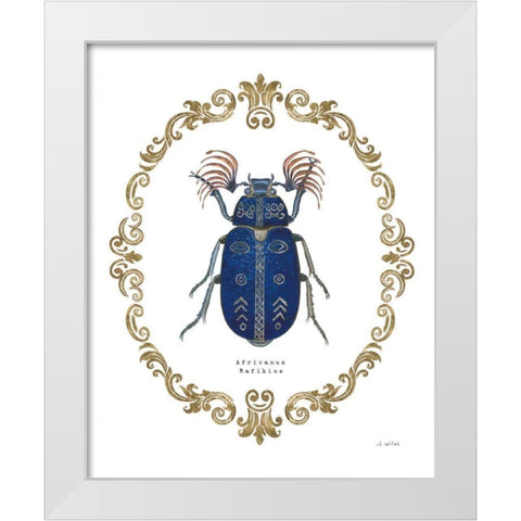 Adorning Coleoptera III White Modern Wood Framed Art Print by Wiens, James