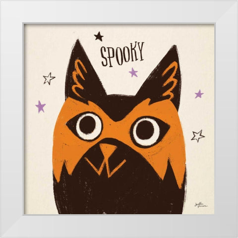 Spooktacular IX White Modern Wood Framed Art Print by Penner, Janelle