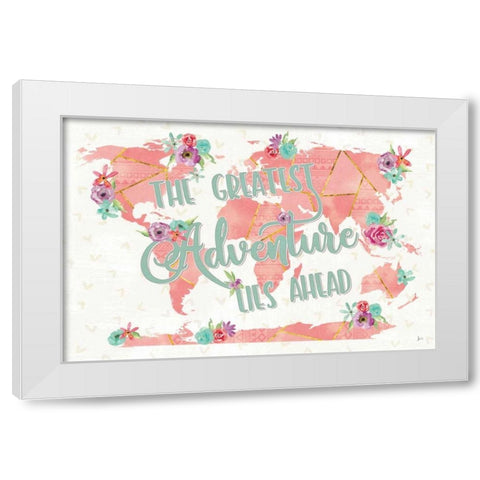 Floral Aspect II White Modern Wood Framed Art Print by Aiken, Jess