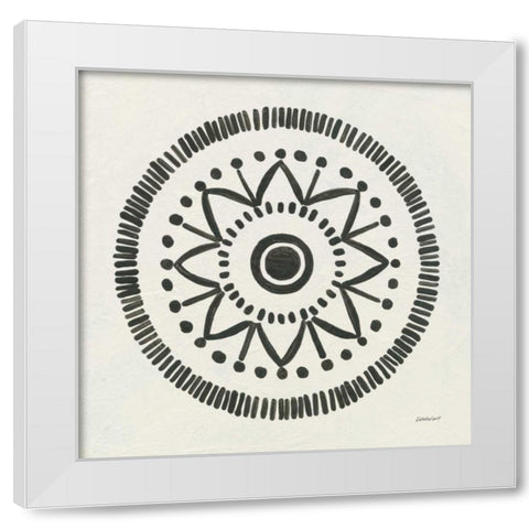 Kami V White Modern Wood Framed Art Print by Lovell, Kathrine