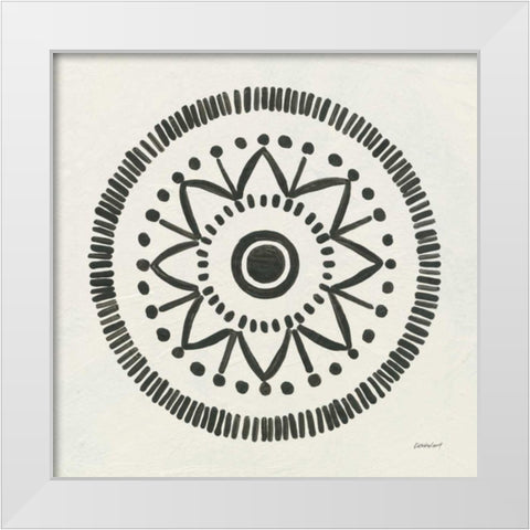 Kami V White Modern Wood Framed Art Print by Lovell, Kathrine