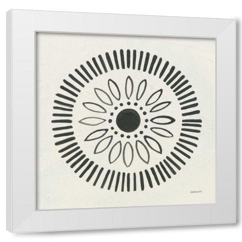 Kami VII White Modern Wood Framed Art Print by Lovell, Kathrine