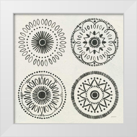 Kami IX White Modern Wood Framed Art Print by Lovell, Kathrine