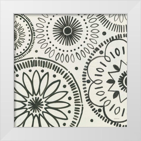 Kami XIII White Modern Wood Framed Art Print by Lovell, Kathrine