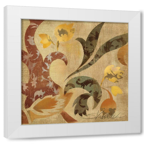 Floral Fragment II WAG White Modern Wood Framed Art Print by Vassileva, Silvia