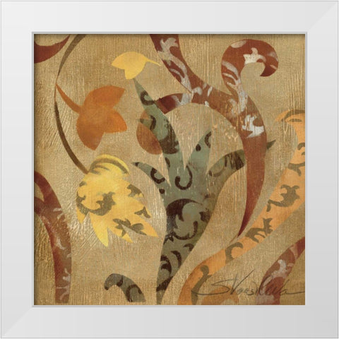 Floral Fragment IV WAG White Modern Wood Framed Art Print by Vassileva, Silvia