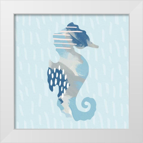 Coastal Cool I White Modern Wood Framed Art Print by Hershey, Moira