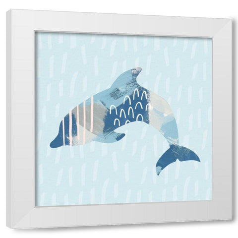 Coastal Cool III White Modern Wood Framed Art Print by Hershey, Moira