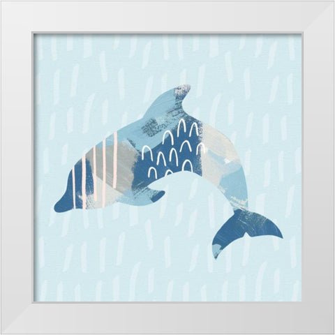 Coastal Cool III White Modern Wood Framed Art Print by Hershey, Moira