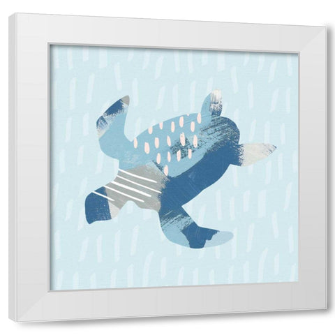 Coastal Cool IV White Modern Wood Framed Art Print by Hershey, Moira