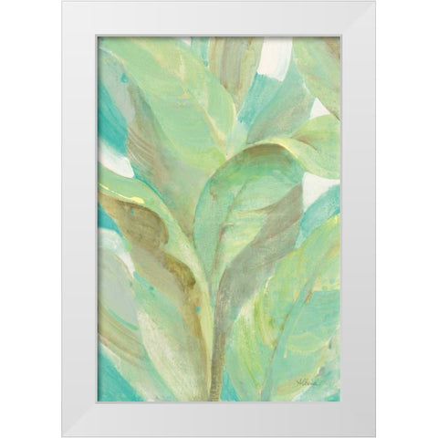 Under the Palms I White Modern Wood Framed Art Print by Hristova, Albena