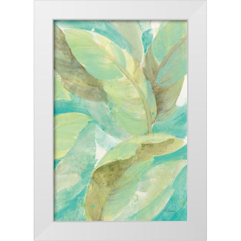 Under the Palms II White Modern Wood Framed Art Print by Hristova, Albena