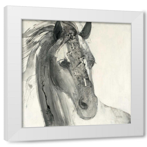 In the Wind I White Modern Wood Framed Art Print by Hristova, Albena