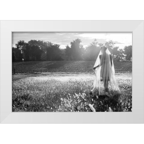 Dressing Up White Modern Wood Framed Art Print by Aledanda
